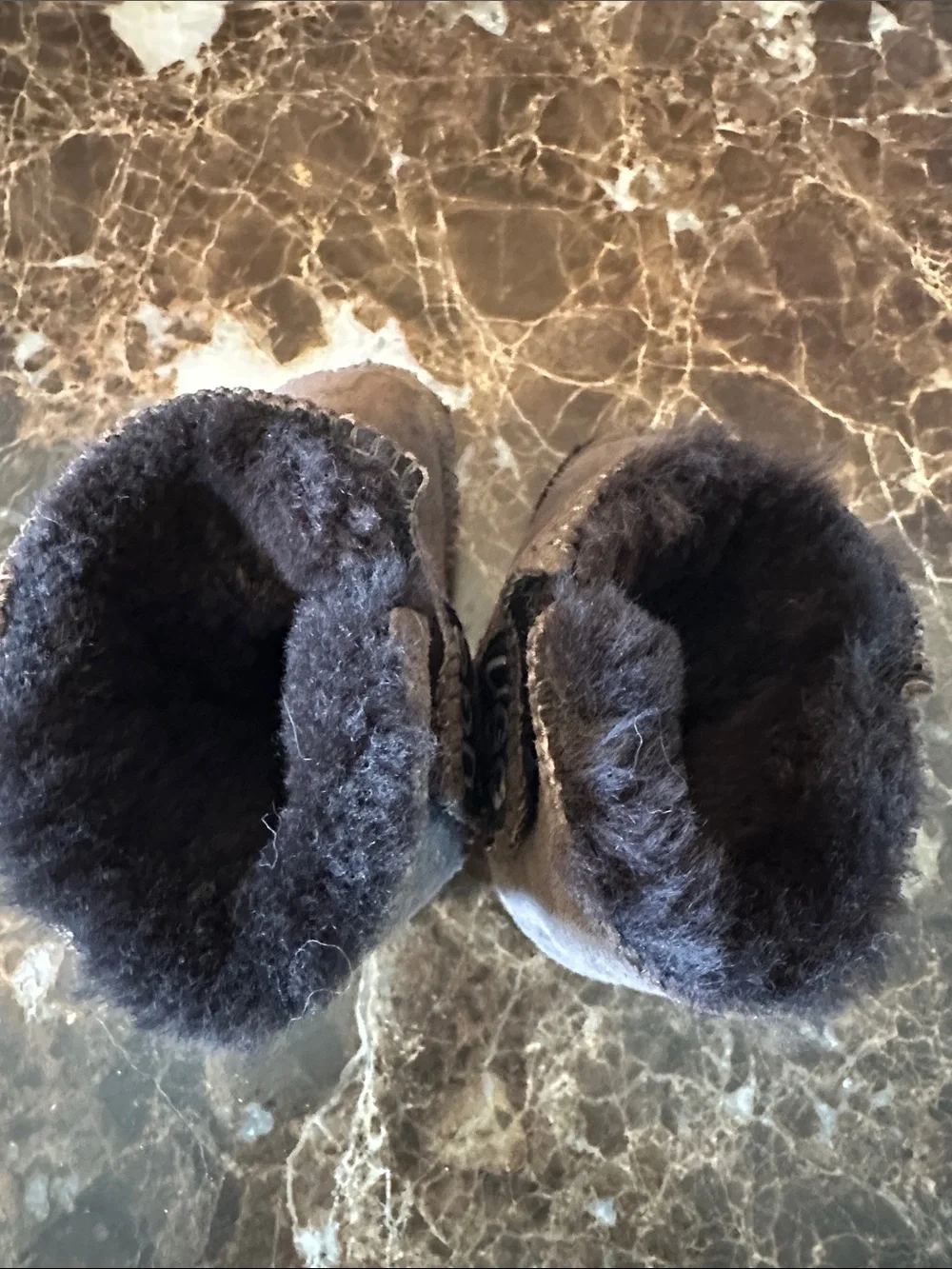 UGG Kids Mini Suede Booties - Brown